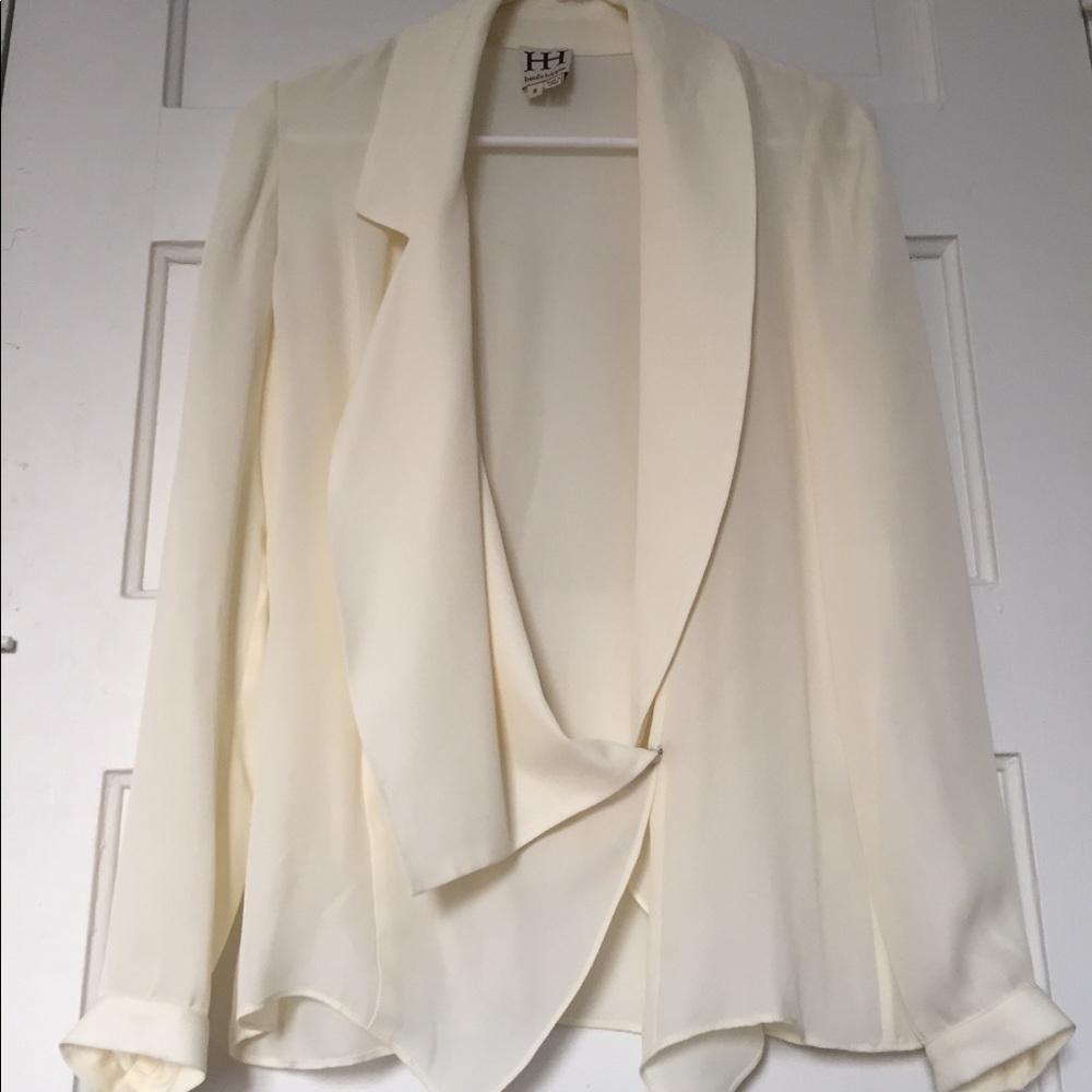 Haute Hippie Ivory Silk Blouse